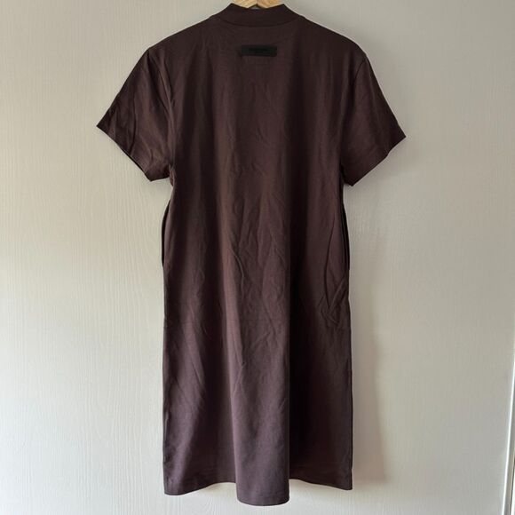 Fear of God Essentials Kids Girls Size 10 - 3/4 T-Shirt Dress Plum NWOT - Picture 8 of 11